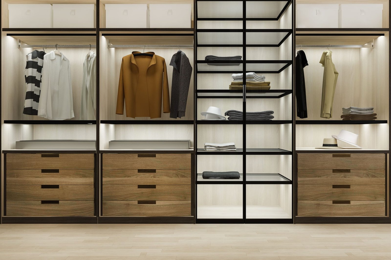 Wardrobe Materials and Finishes