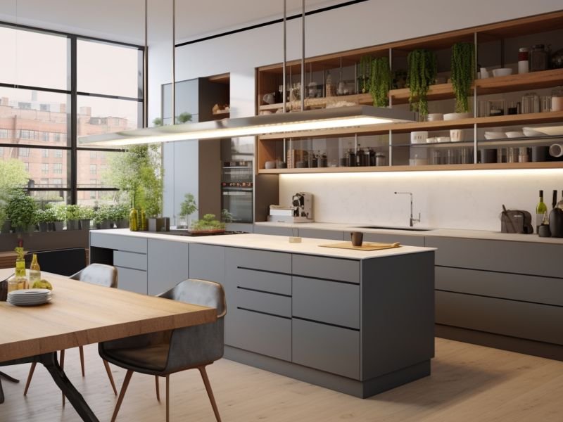 minimalist modular kitchen
